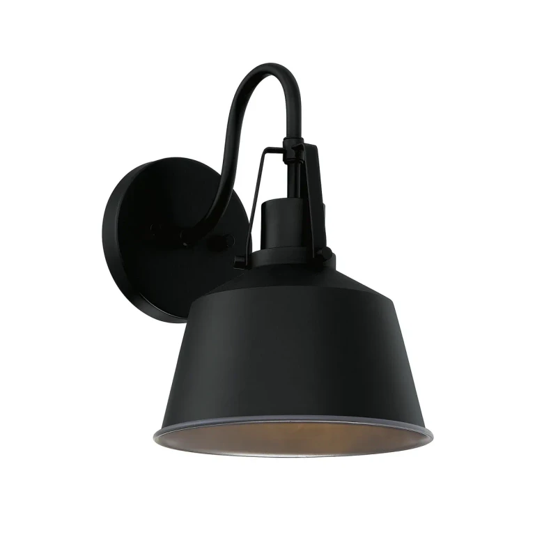 Trade Winds Lighting 1-Light Wall Sconce In Matte Black - TW70054-BK