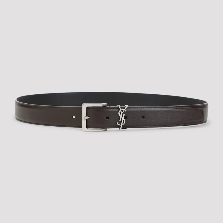 Cinto de pele para homem Saint Laurent