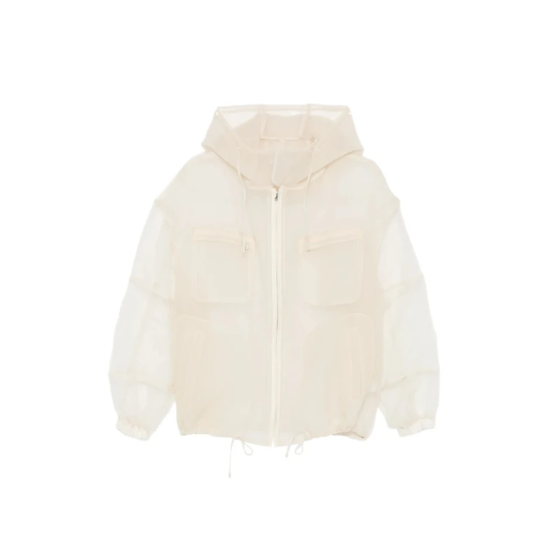 System Hooded Chest-pocket Jacket