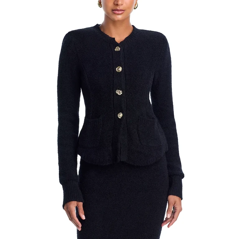 L'Agence Melissa Peplum Cardigan