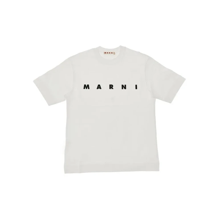 MARNI Cotton t-shirt with logo print Kids 10Y