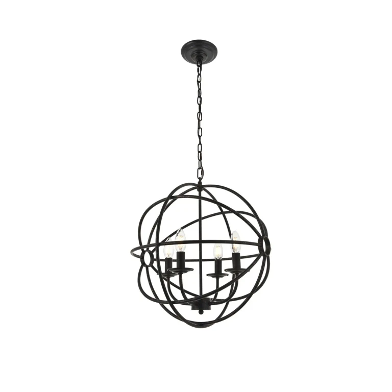 dark brown Four Light Pendant from the Octavia Collection