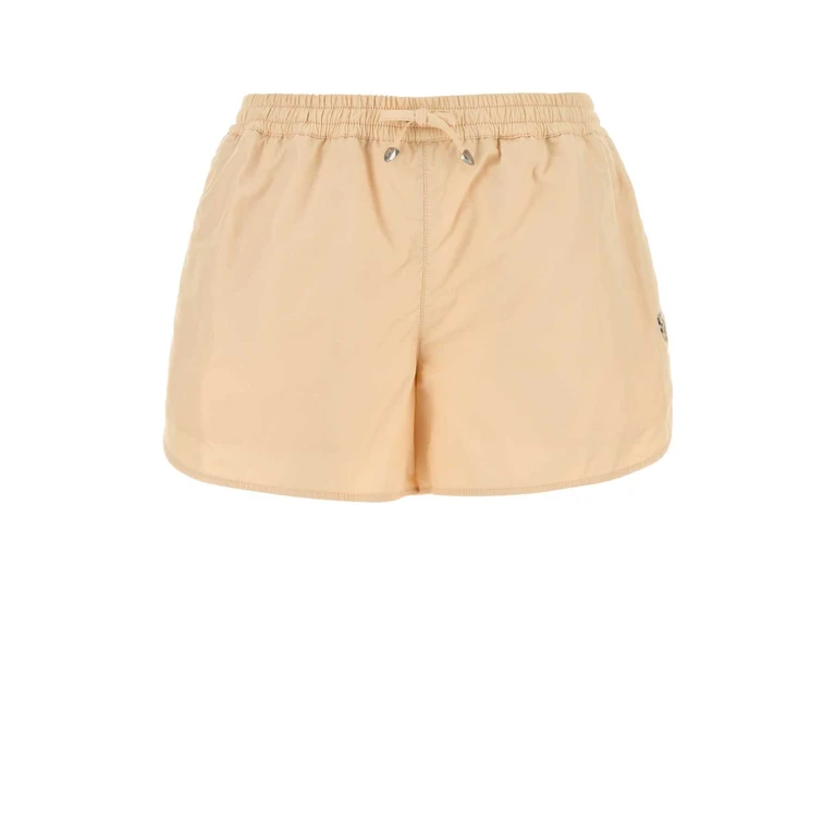 Burberry Skin Pink Nylon Blend Shorts Teacup Exterior: Cotton - Women