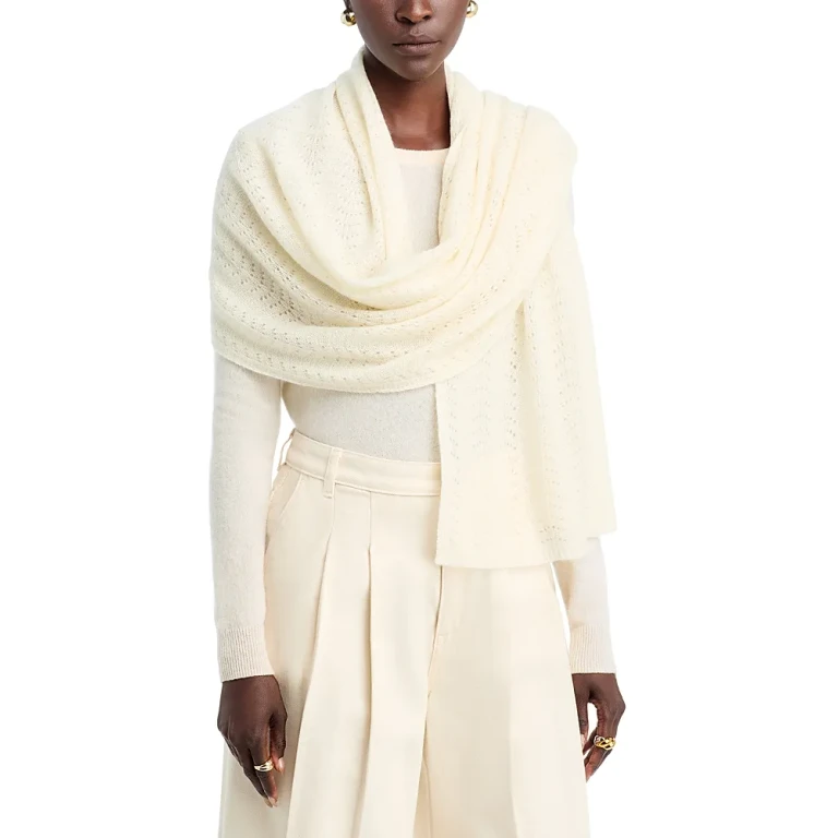 Pointelle Oversized Blanket Scarf - Exclusive