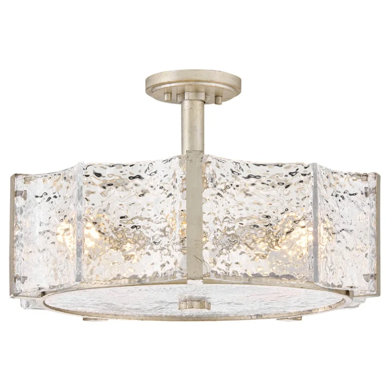 Glacial LED Semi-Flush Mount from the Florian Collection