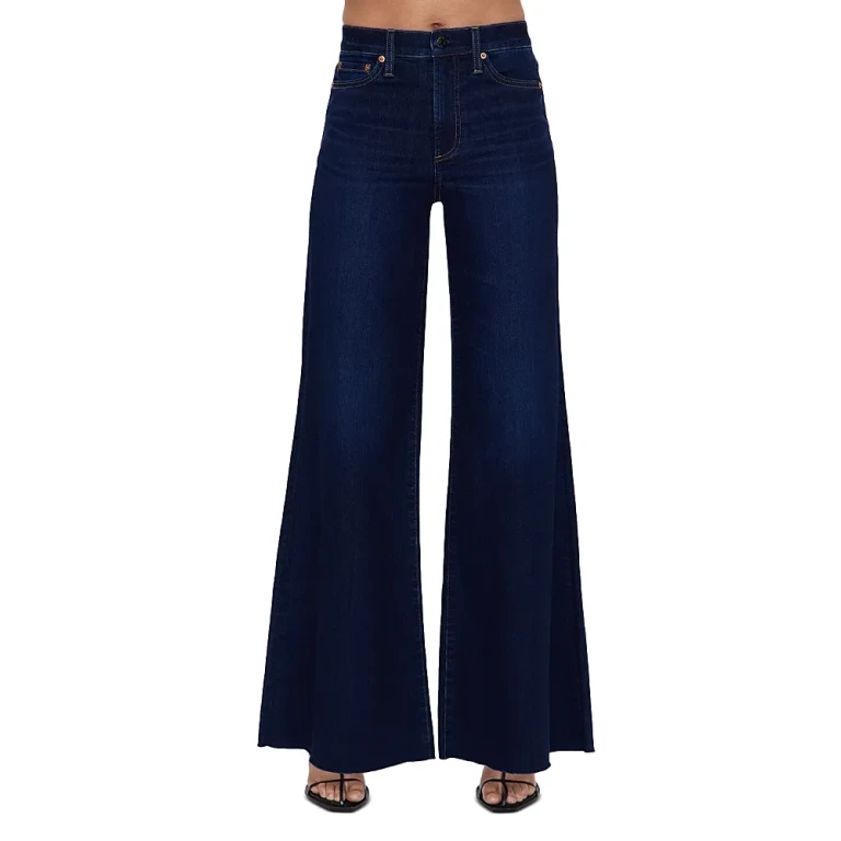 Pistola Izzy Mid Rise Wide Leg Jeans in Tristesse