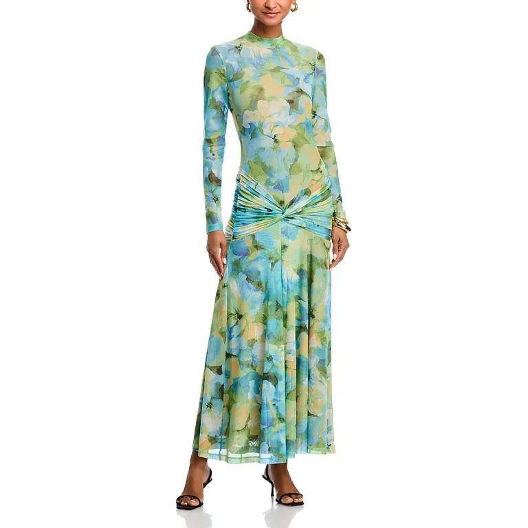 Bardot Lea Floral Mesh Dress