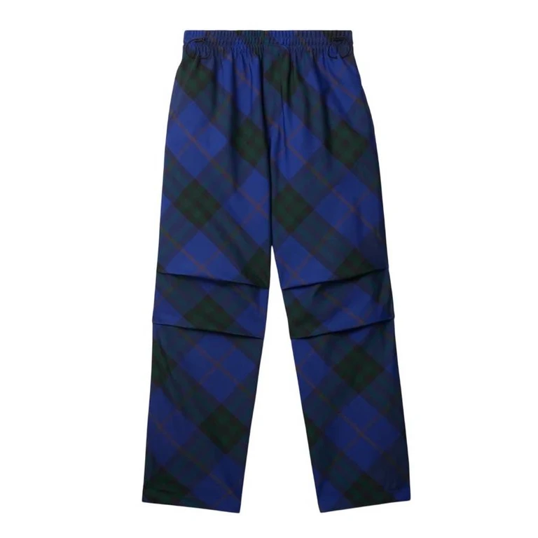 Burberry Check-Pattern Twill Trousers