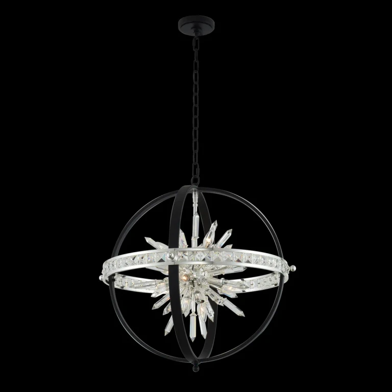 Angelo 10-Light Pendant Light in Polished Silver
