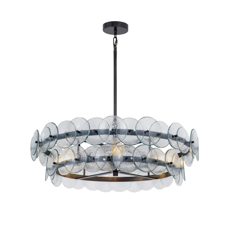 Gunmetal Four Light Chandelier from the Loren Collection