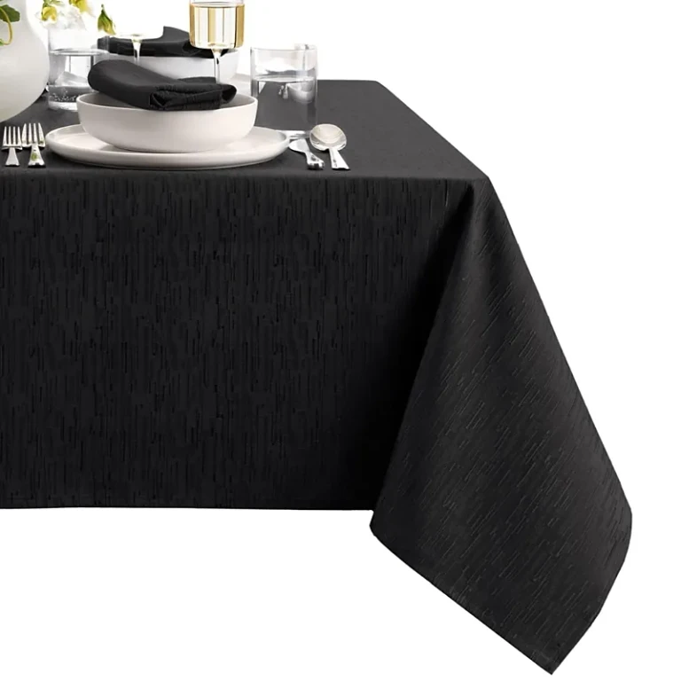Elrene Home Fashions Continental Solid Texture Water and Stain Resistant Tablecloth, 52 x 70