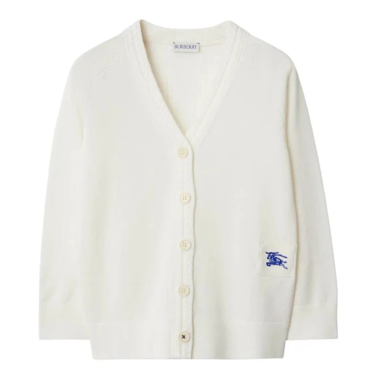 Burberry Kids Graham EKD V-Neck Cardigan