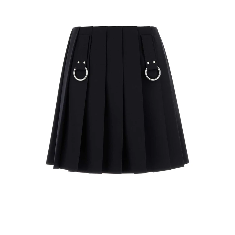 Prada Midnight Blue Gabardine Skirt