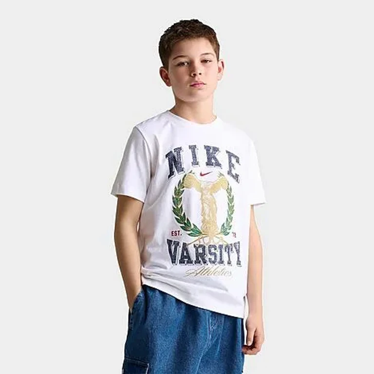 Nike Big Kids Varsity T-Shirt in White Size: Small