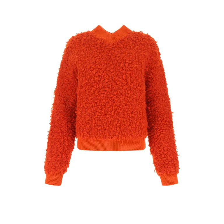 Bottega Veneta Red Boucle Sweater