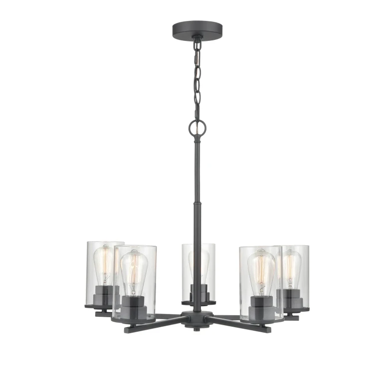 Millennium Verlana 5-Light Chandelier in Matte Black