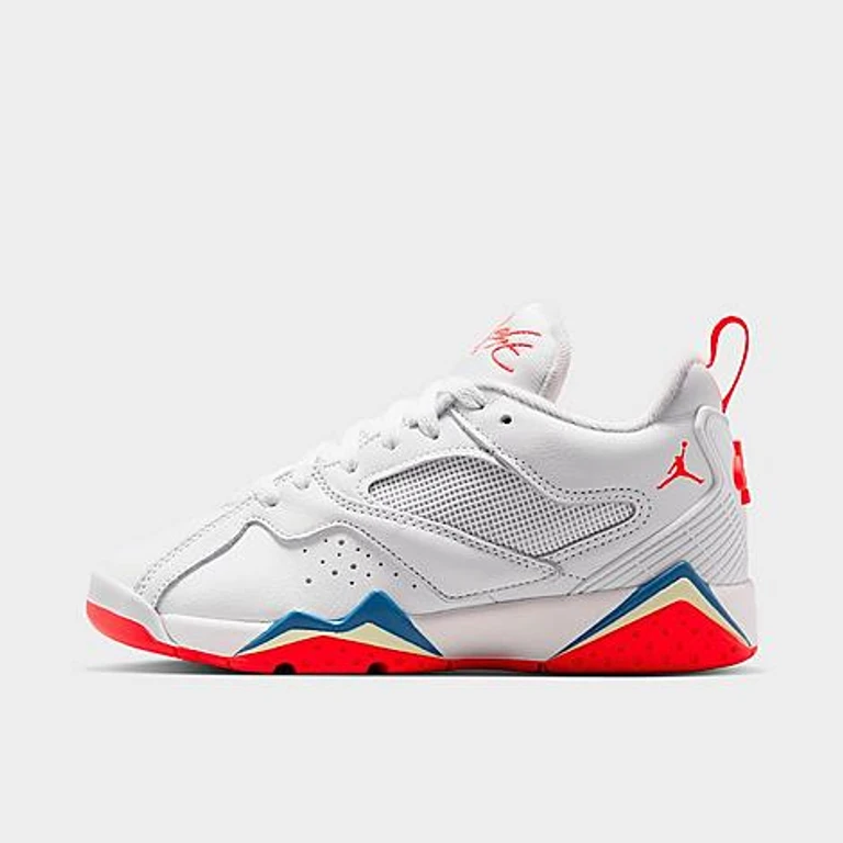 Jordan Big Kids Air MVP 92 Basketball Shoes in White/Vast Grey/Game Royal Size: 3.5