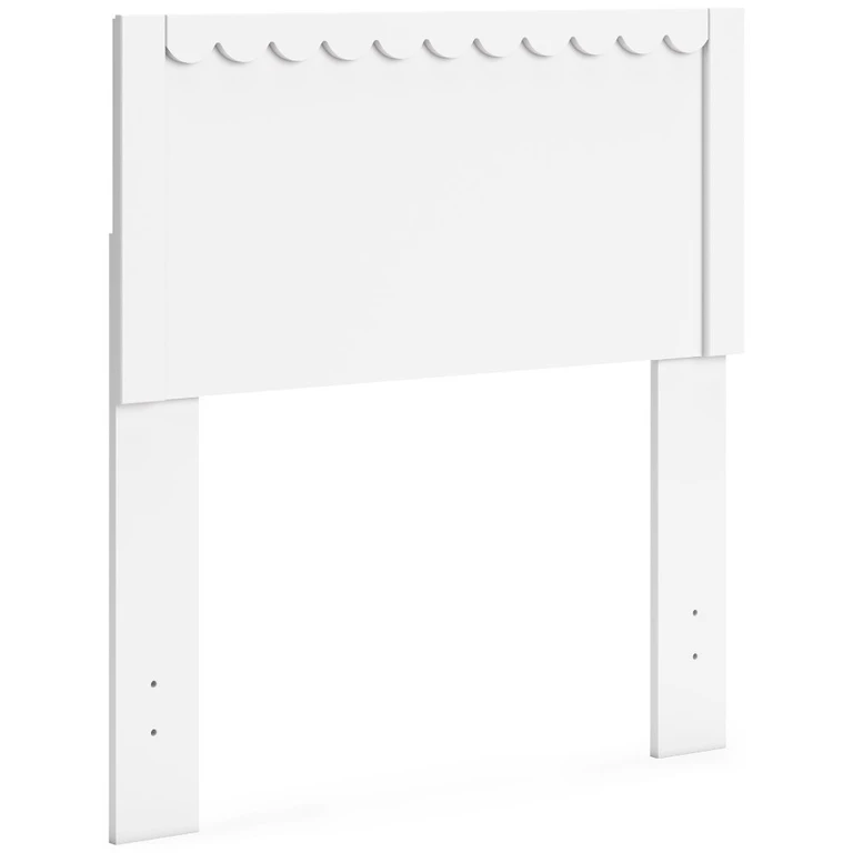 Hallityn Solid White Twin Panel Headboard