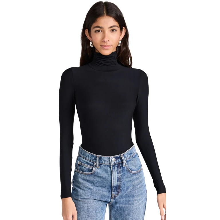 Commando Butter Turtleneck Bodysuit Black XS