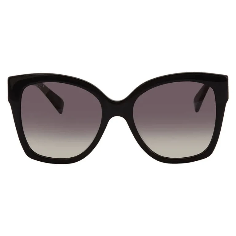 Gucci Grey Gradient Butterfly Ladies Sunglasses GG0459S 001 54