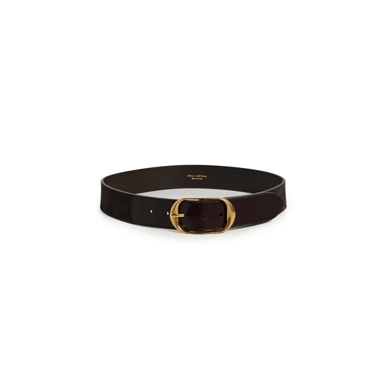 Nili Lotan Nili Combo Belt Espresso w/ Antique Brass 95
