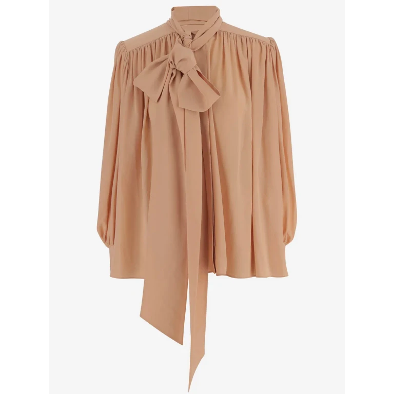 Chloé Silk Blouse With Bow At The Neck