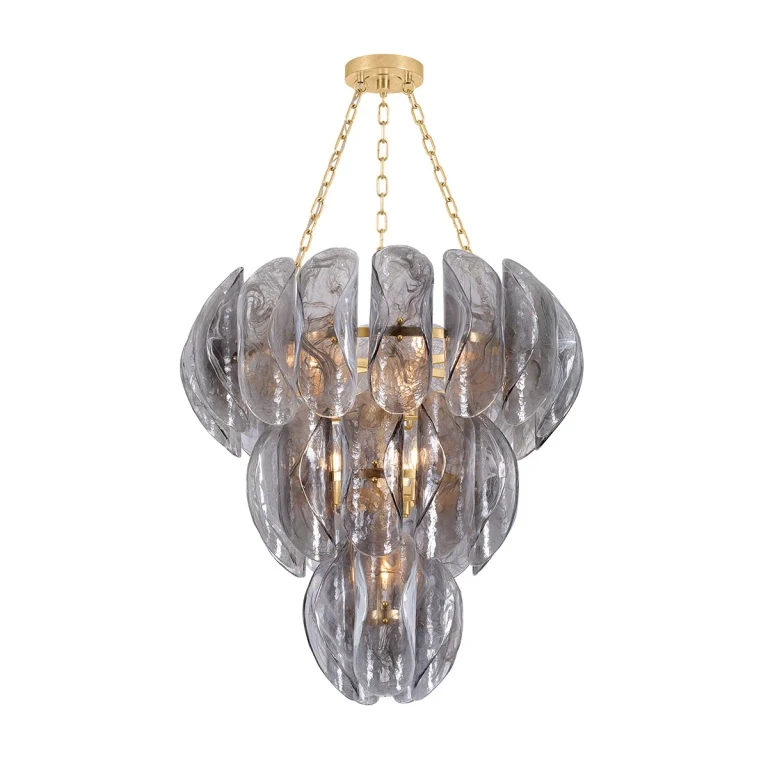 Vintage Gold Leaf Chandelier from the Anatase Collection