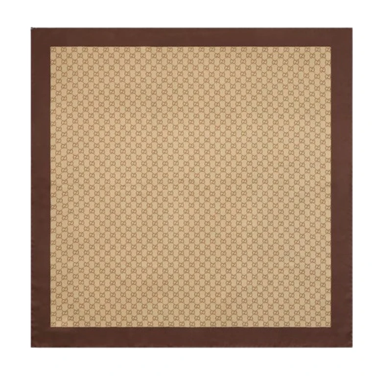 Gucci Scarfs Shell/light Brown Silk - Women