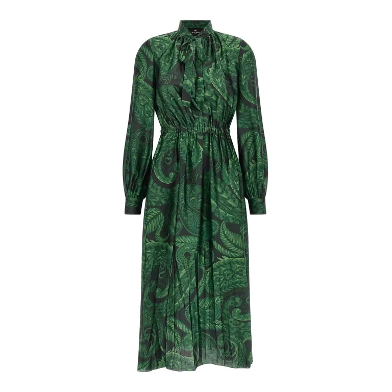 Etro Robe Au Genou - Vert