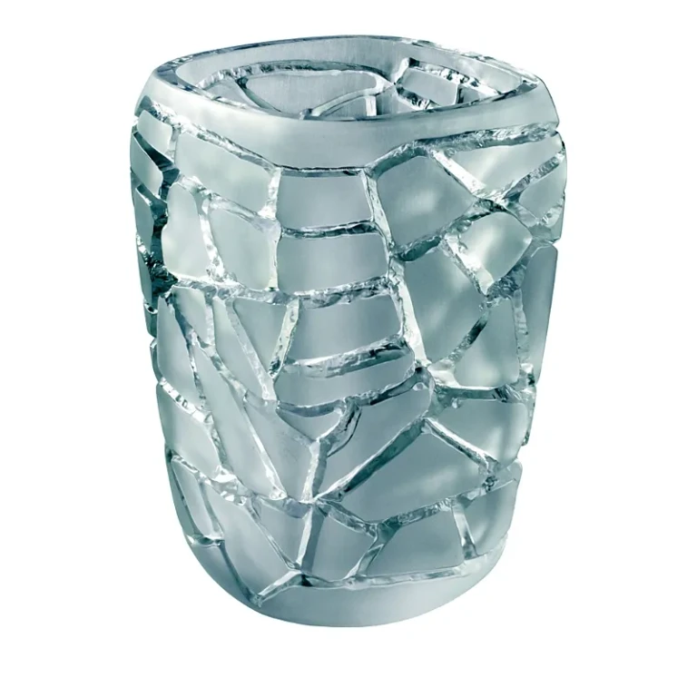 Lalique Persepolis Blue Crystal Magnitude Medium Vase
