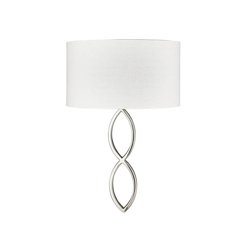 Brushed Nickel One Light Wall Sconce from the Rylee Collection