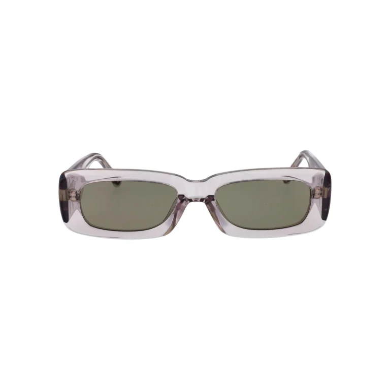 The Attico Mini Marfa - Black / Yellow Gold Sunglasses
