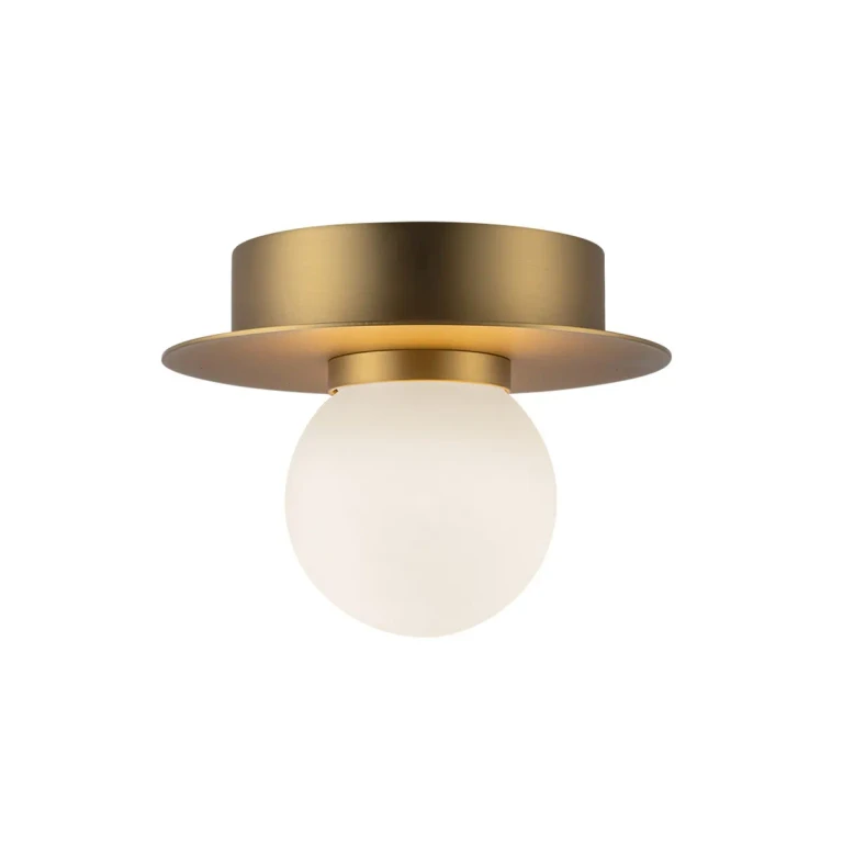 Brushed Gold LED Flush Mount from the Elixir Collection