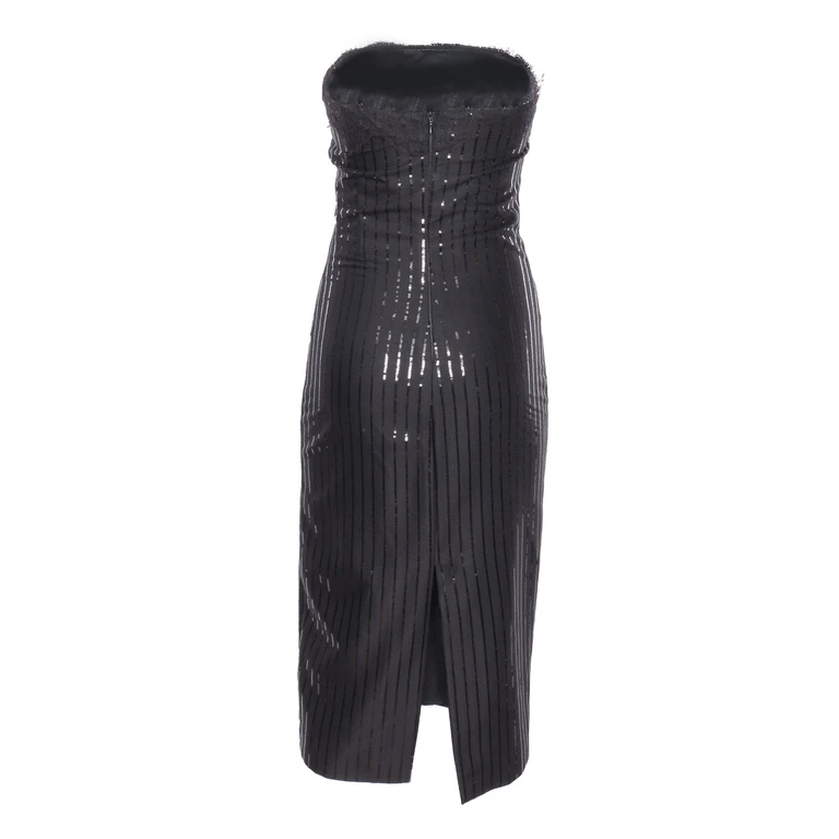 Ermanno Di E. Scervino Dress Black Polyester Midi - Women