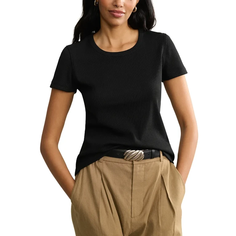 Jenni Kayne Ribbed Crewneck Tee