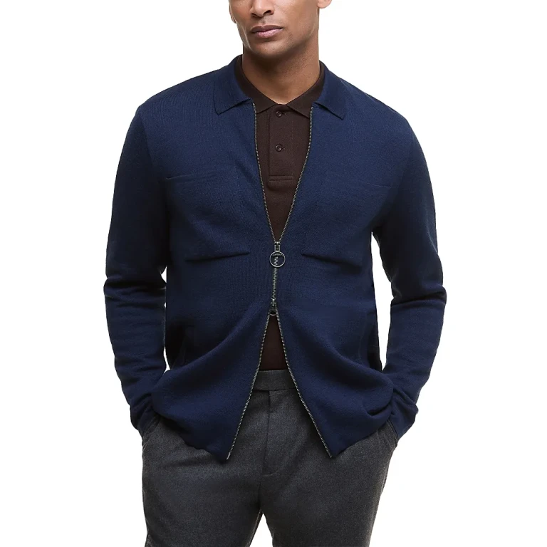 Barbour Crosscombe Zip Front Sweater