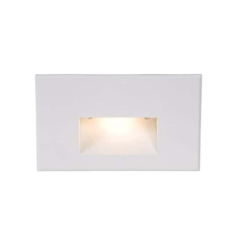 WAC Lighting 120V LEDme 1-Light Horizontal Step and Wall Light in White - WL-LED100-RD-WT