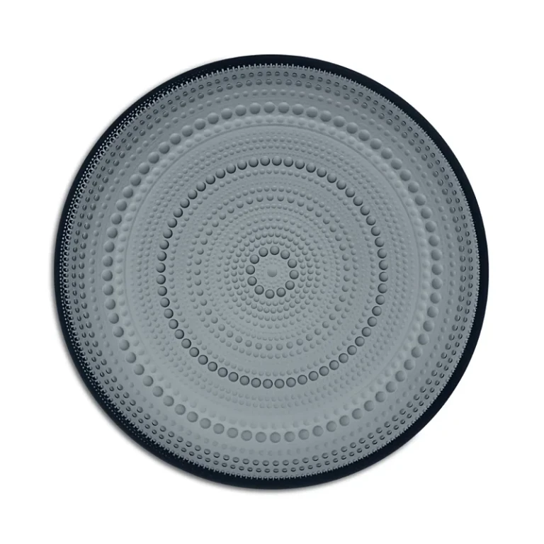 Iittala Kastehelmi Dark Gray Plate, 9.75