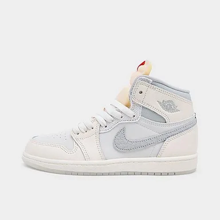 Jordan Little Kids Air Retro 1 High OG Casual Shoes in Sail/Pale Ivory/Coconut Milk Size: 10.5