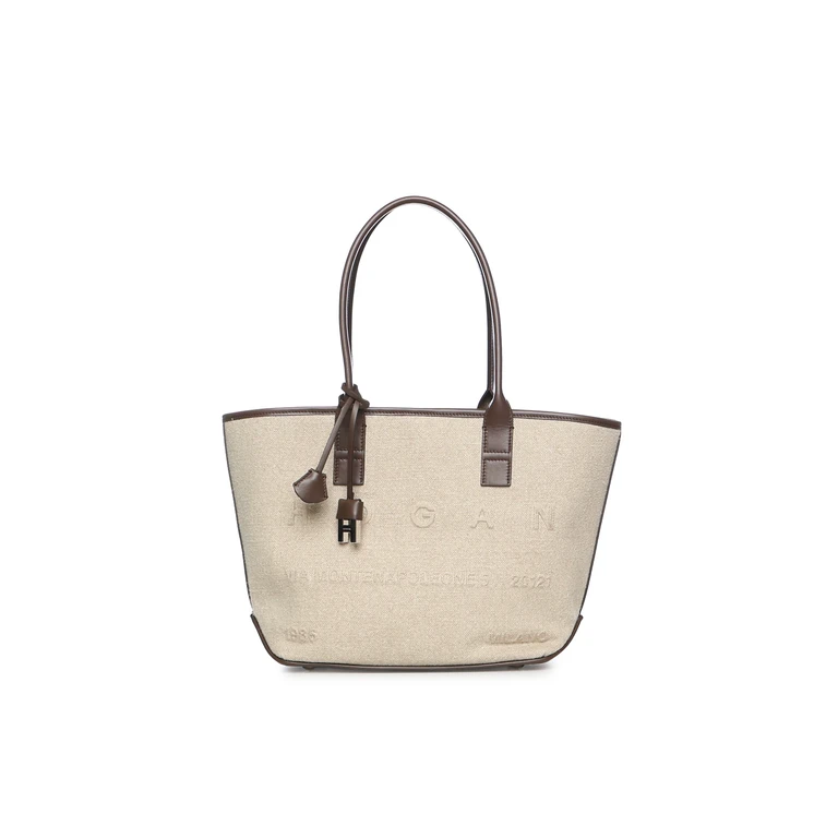Hogan Bags Brown/ivory Linen - Women