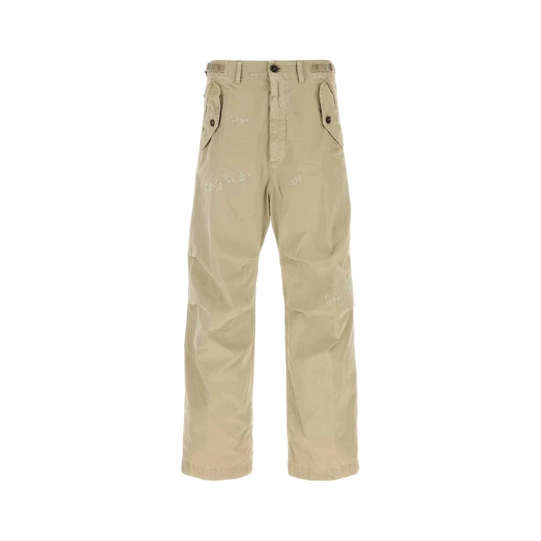 Dsquared2 Beige Cotton Pant Deserttan Exterior: Jean - Men