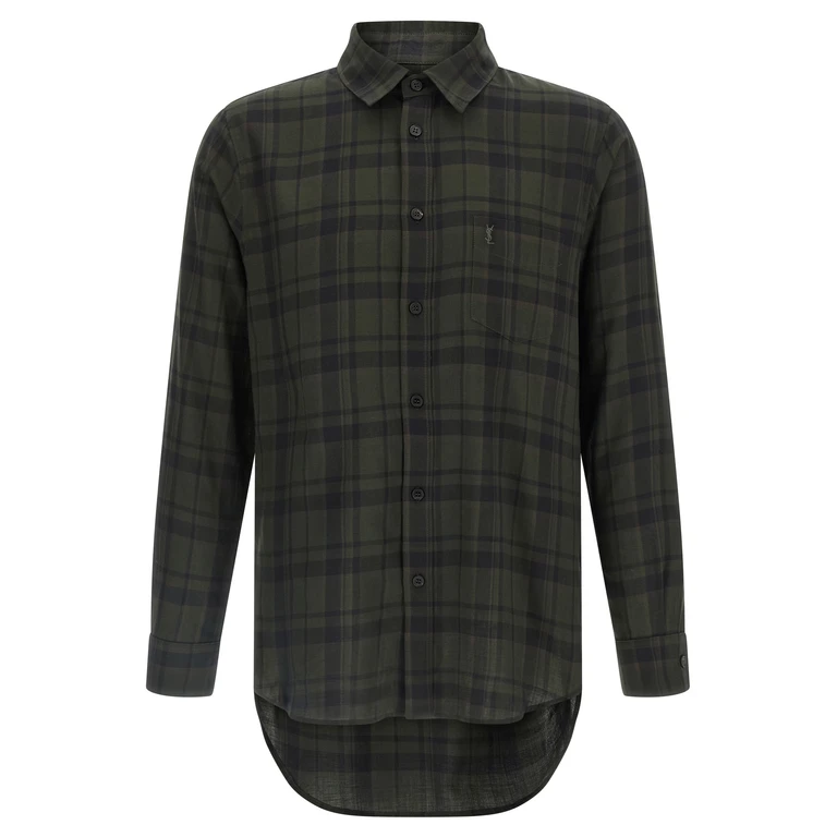 Saint Laurent Bicolor Cotton Blouse - Men