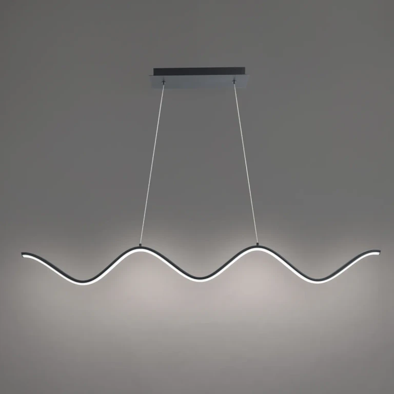 Black LED Pendant from the Morae Collection