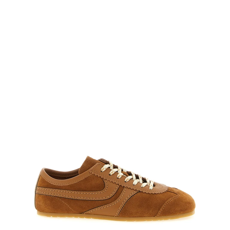 Dries Van Noten Suede sneakers Brown Calfskin Leather Cow - Women