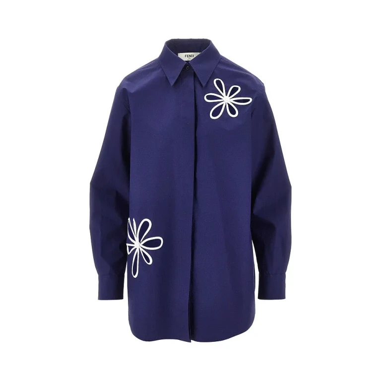 FENDI Fendi Ajour poplin shirt Woman 42