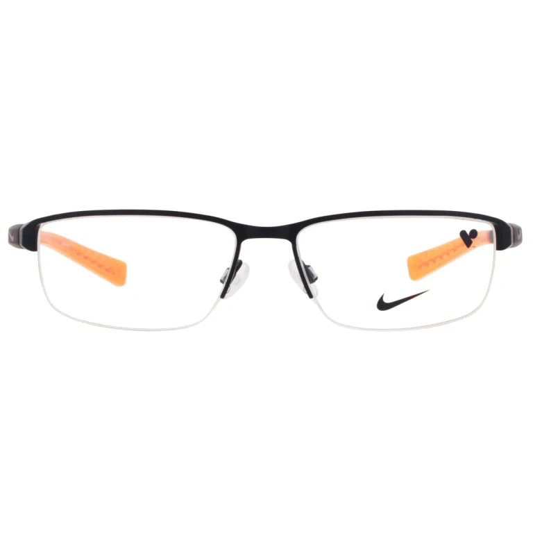 Nike Demo Rectangular Mens Eyeglasses NIKE 8098N 007 56
