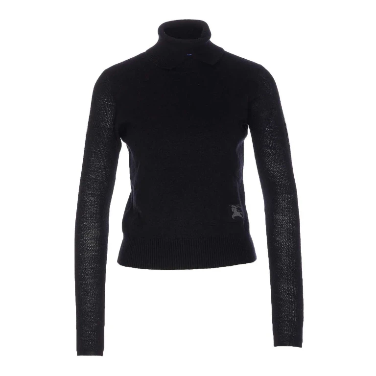 Burberry Pull Col Roulé - Noir