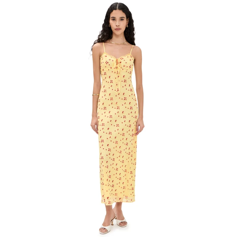 Bailey Rose Lemon Maxi Dress Lemon M