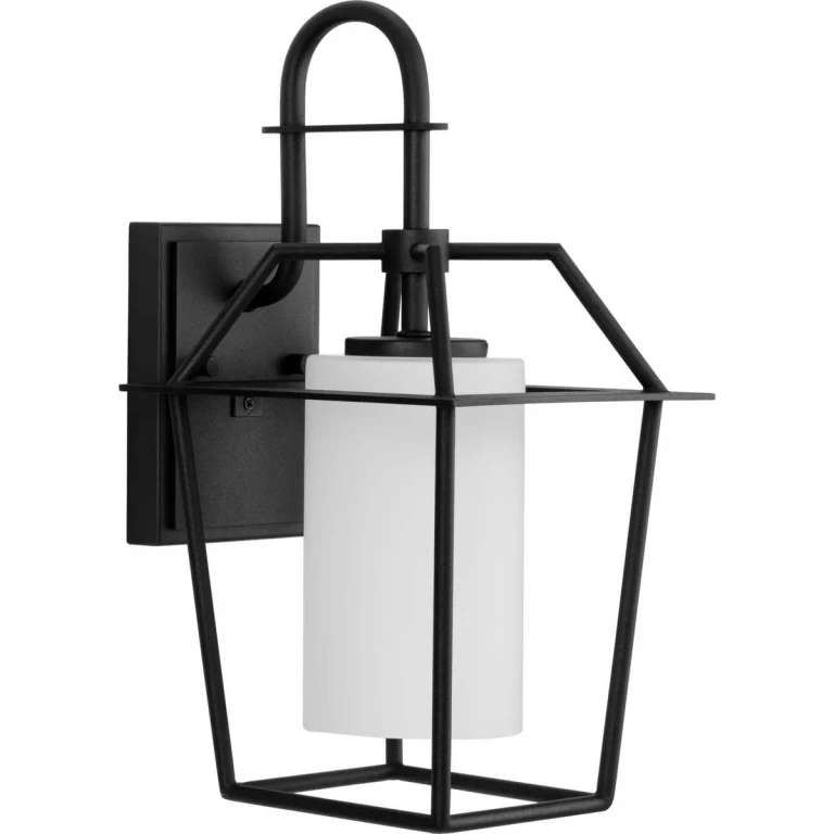 Black One Light Outdoor Wall Lantern from the Chilton Collection