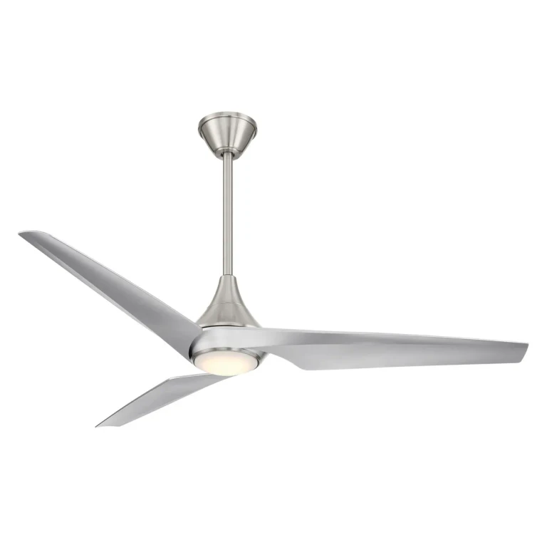 Brushed Nickel W Silver 60" Ceiling Fan from the Switch Collection